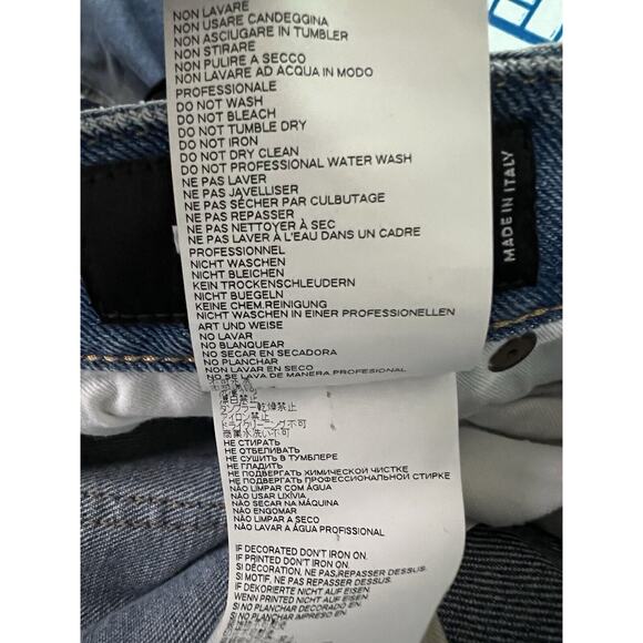 DSQUARED2 Jeans Womens Jennifer Cropped Low Rise‎ Blue Button Fly Size 38 4 6 - Picture 9 of 14